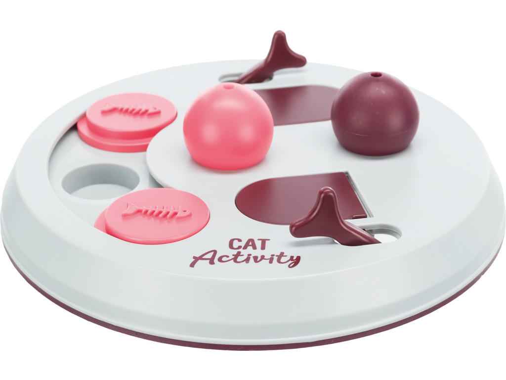 Cat Activity FlipBoard strategispil, ø 23 cm, berry/pink/lysegrå