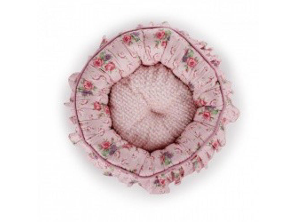 Shabby Chic Rund seng pink