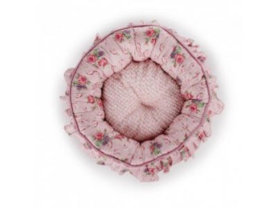Shabby Chic Rund seng pink