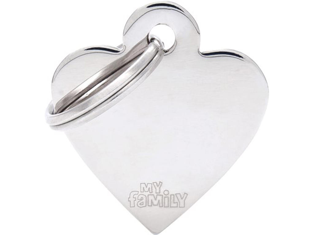 MY FAMILY CHROME SMALL HEART 2,5 X 2 CM