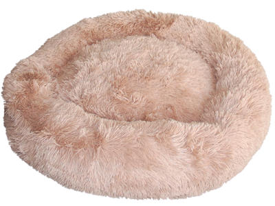 Fluffy Hundeseng L, Beige 100,5x100,5cm