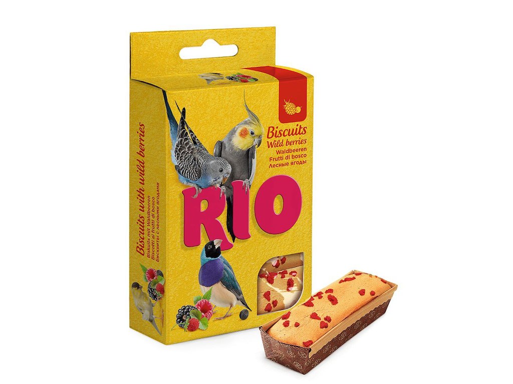 RIO Kiks med Vilde Bær 5 x 7 g – Supplerende Foder til Fugle