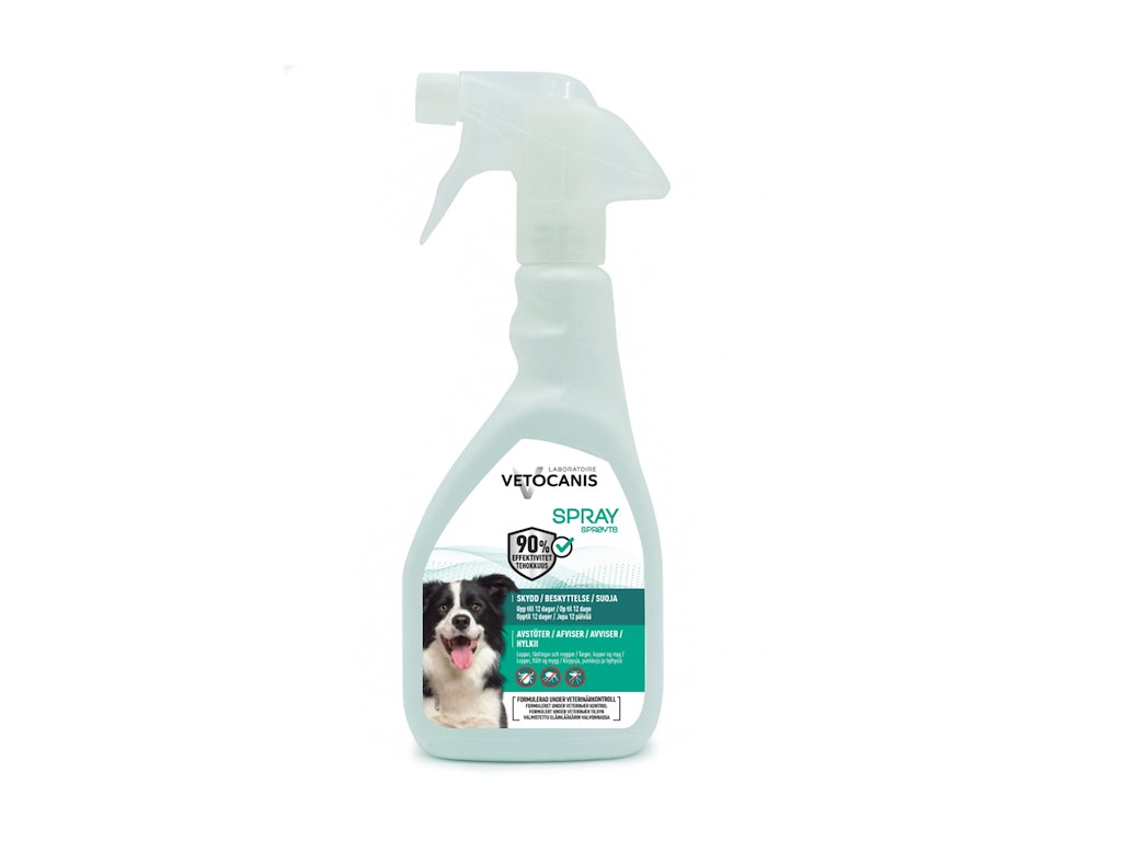 Vetocanis Anti-parasit Spray til hund – 500 ml (naturlig beskyttelse)