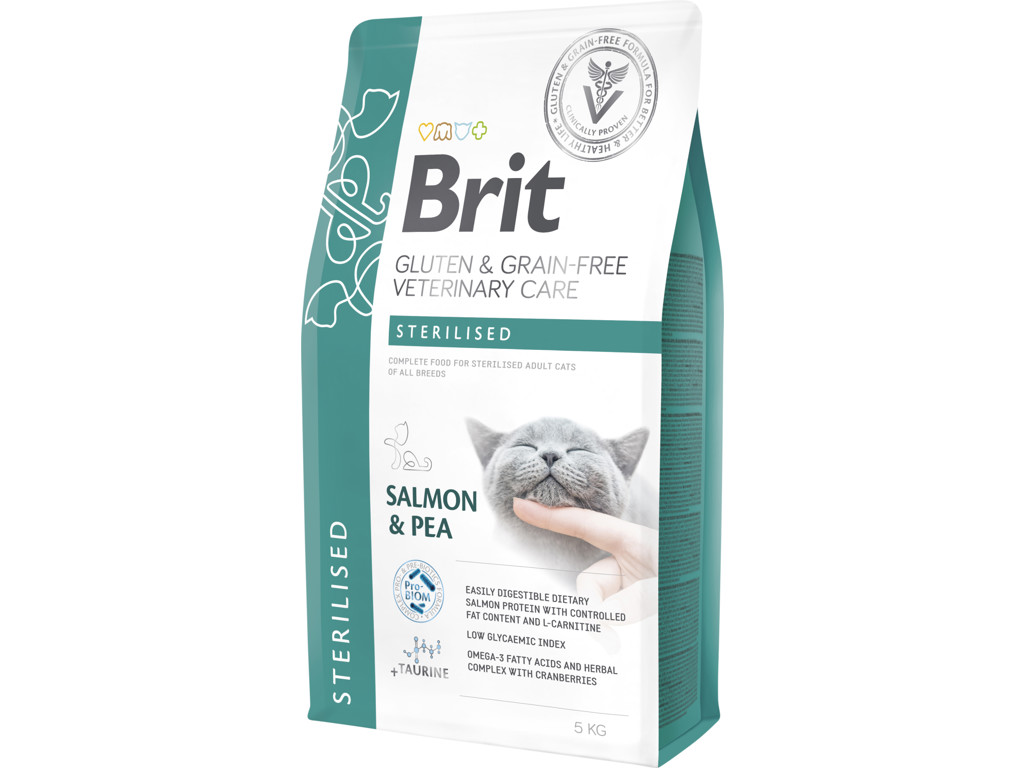 Brit GF Veterinary Care Cat Sterilised  5 kg