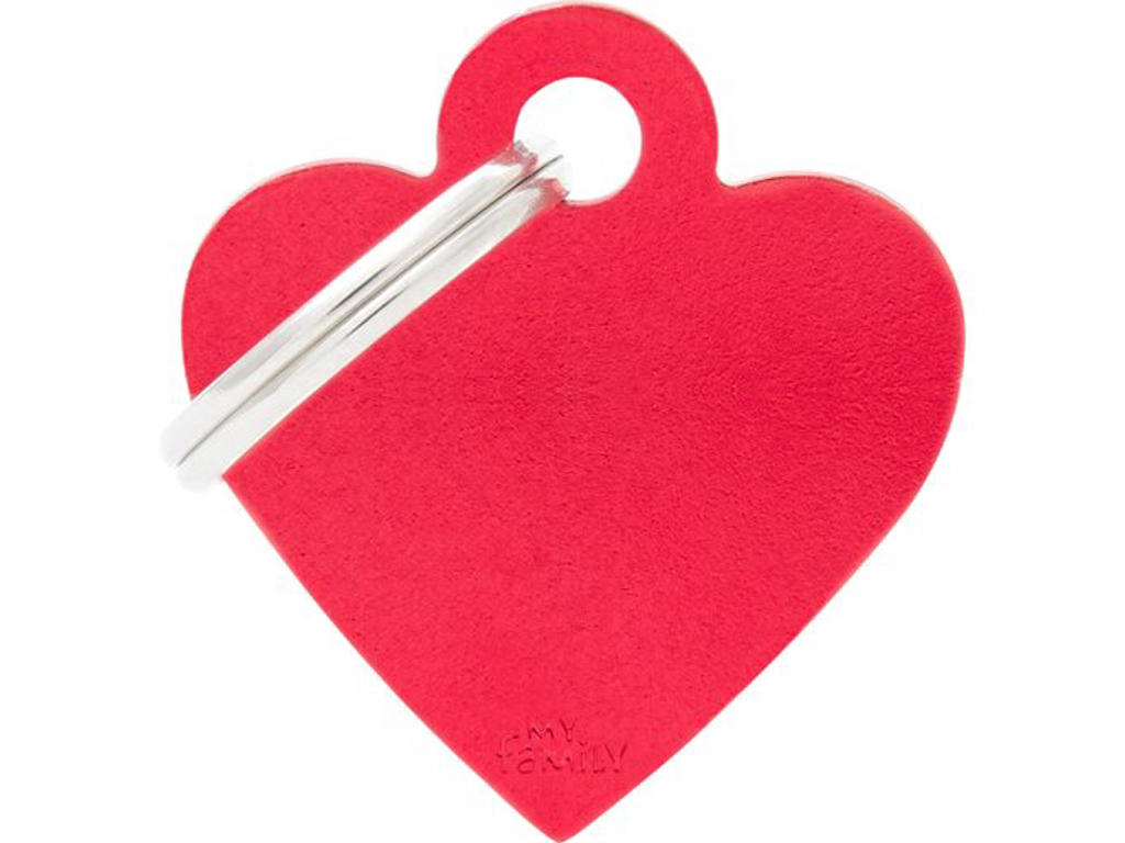 My family red small heart 2,5x2cm