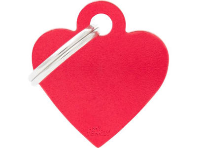 My family red small heart 2,5x2cm