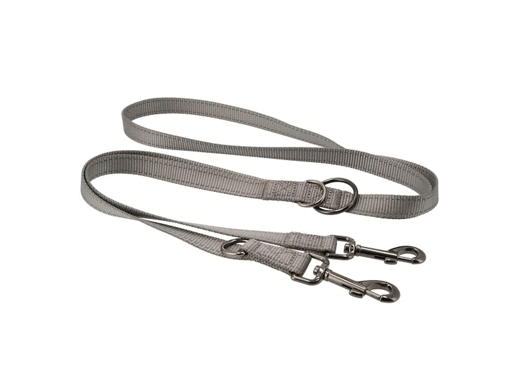 Dogman Iris Multiline Grå XS 10 mm x 200 cm – Justerbar Hundeline i Nylon