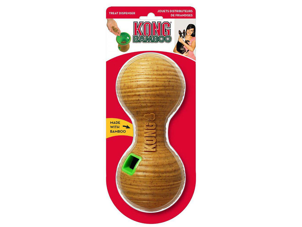 Kong Bamboo Feeder Dumbell L 8x20x8cm