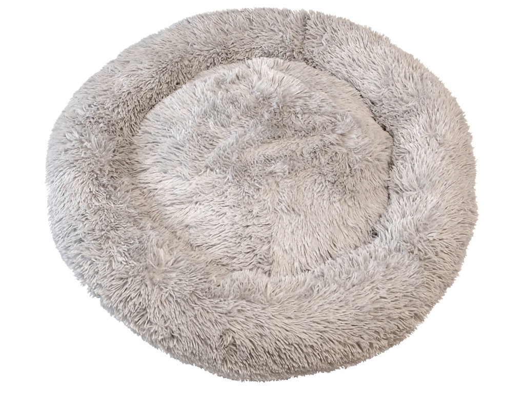 Fluffy hundeseng S lysegrå 58,5 x 58,5cm