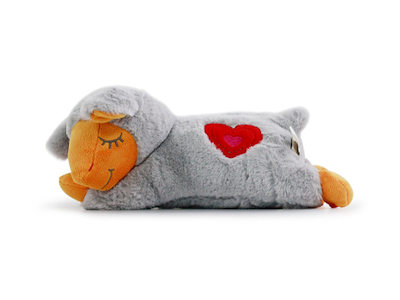 PUPS Heart Beat Sheep – Beroligende Plysfår med Hjerterytme til Hvalpe (38 cm)