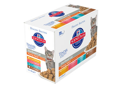 SP Feline YoungAd Sterilised Chicken, Fish, Trout & Turkey 12x85g