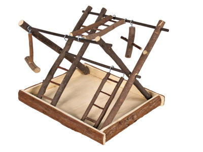 Fuglelegeplads 35x30x27 Naturt