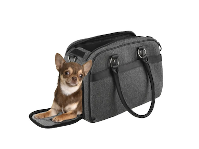 JUSTINE Bæretaske til Hund Grå – 44 x 23 x 32 cm – Maks. 5 kg