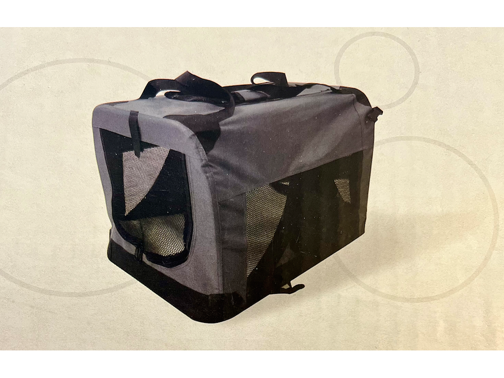 Transportbur i Nylon med Pude – 60 x 42 x 42 cm