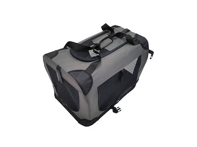 Transportbur XXL Grå 91 x 63 x 63 cm – Hund & Kat Foldbart