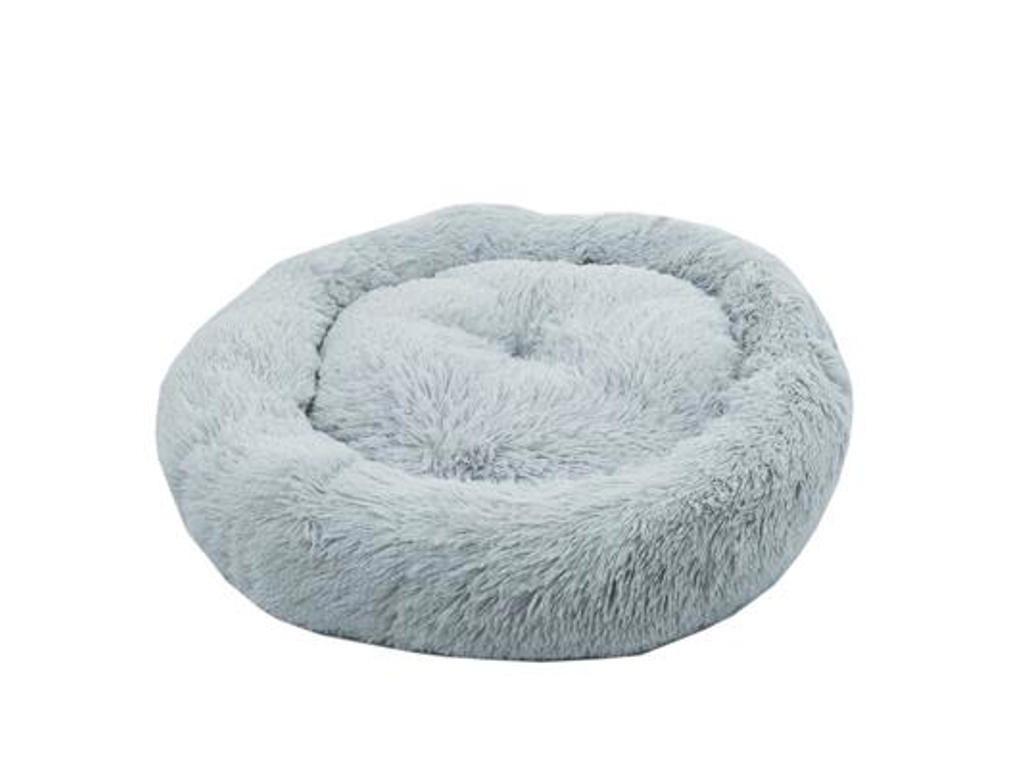 Anti-stress donut-seng  Ø90 cm. grå, Large 86x86x17 cm.