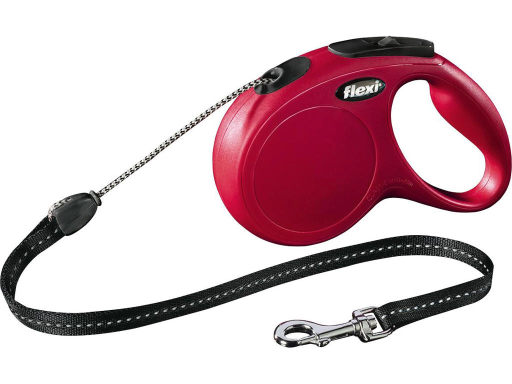 flexi New Classic snor M, 5M, 20KG, rød