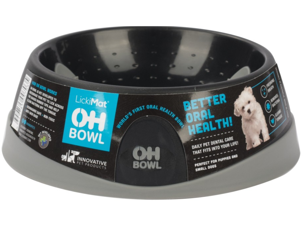 LICKIMAT OH BOWL SORT Ø15X4,6CM