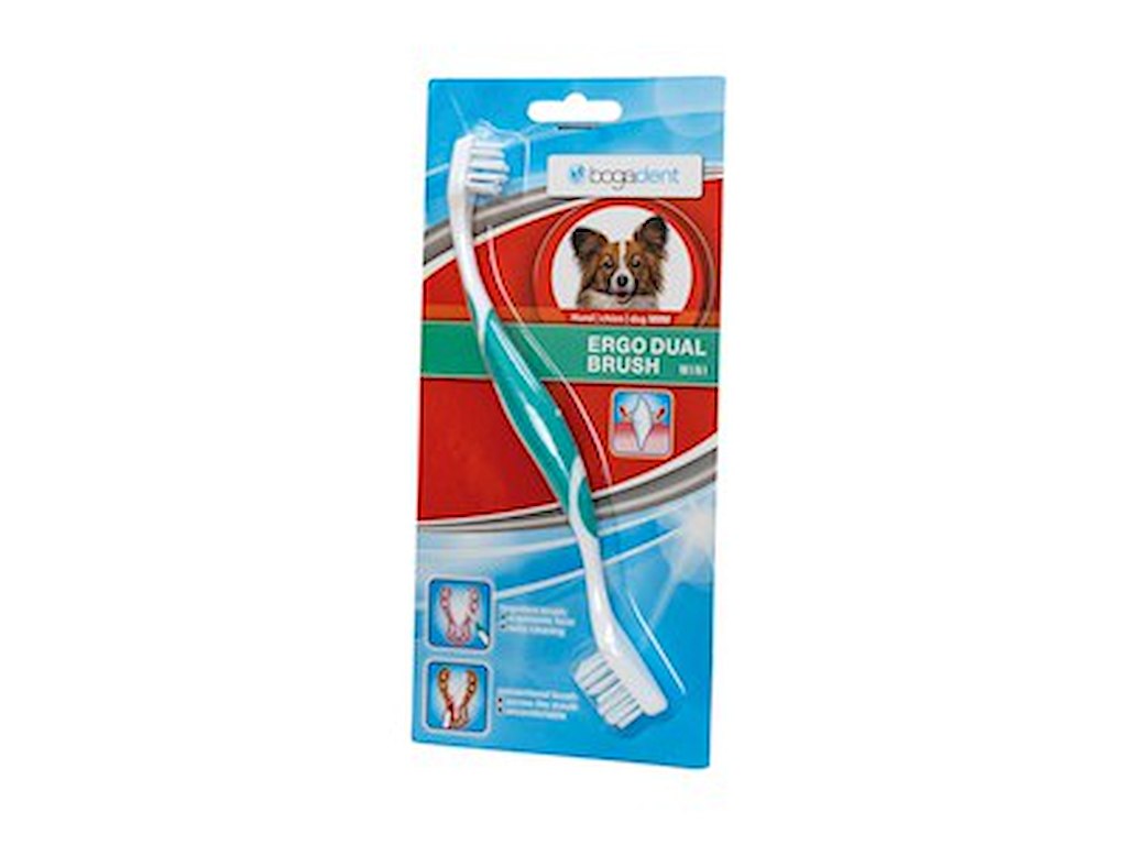 Ergo Dual Brush Mini Hund Bogadent