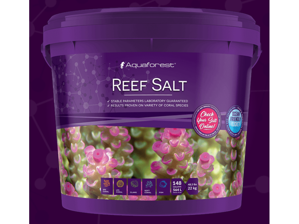 Aquaforest Reef Salt 22 kg – Fuldsyntetisk havsalt med aminosyrer og C-vitamin
