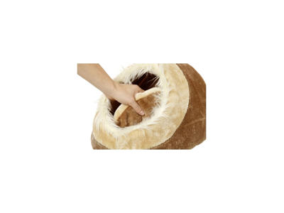 Kattehule CAVE 
40X40X28cm brun/beige