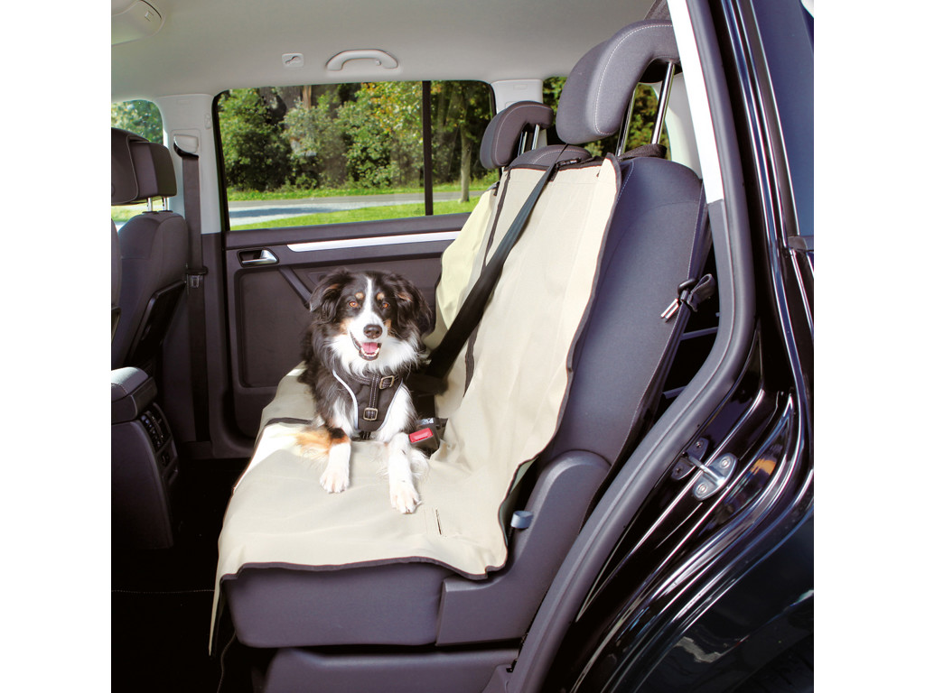 Bilsædetæppe, 1,40 x 1,20 m, beige