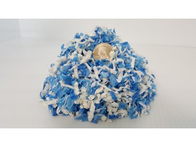 ÜBER Papirstrøelse 36 L Blå/Hvid