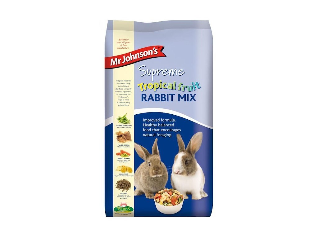 MR. JOHNSON’S Rabbit Tropical Mix 15 kg – Fuldfoder til kaniner
