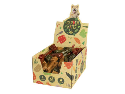 GardenBites veggie toothbrush 10cm display 72stk 50gr/stk.