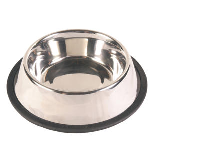 Rustfri stål skål m/gummi 0,7