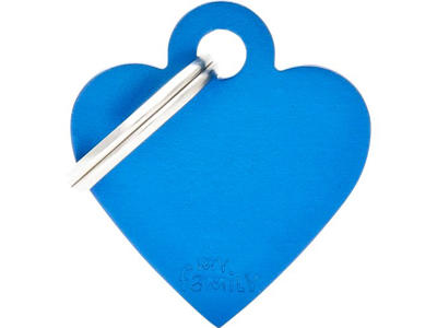 MY FAMILY BLUE SMALL HEART 2,5 X 2 CM