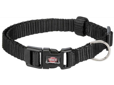 Premium Halsbånd, 22 - 35 cm, sort