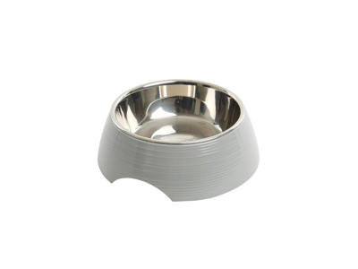 BUSTER Ripple Bowl, blank grå, M
