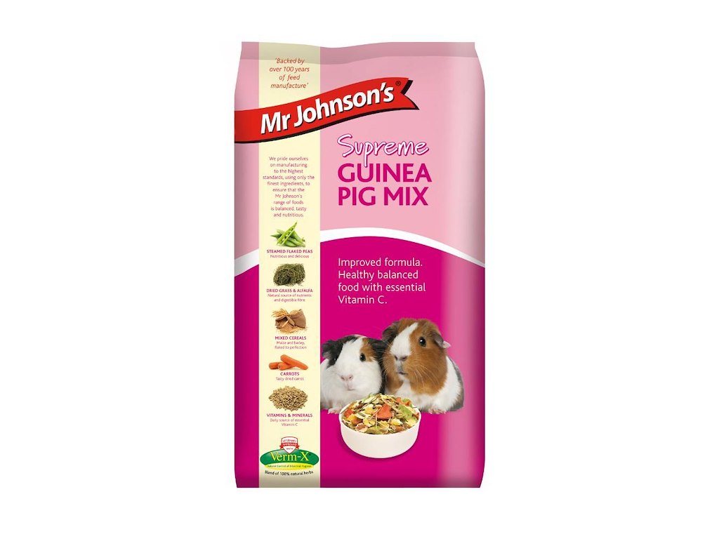 Mr. Johnson’s Guinea Pig Mix – Fuldfoder til Marsvin 900 g
