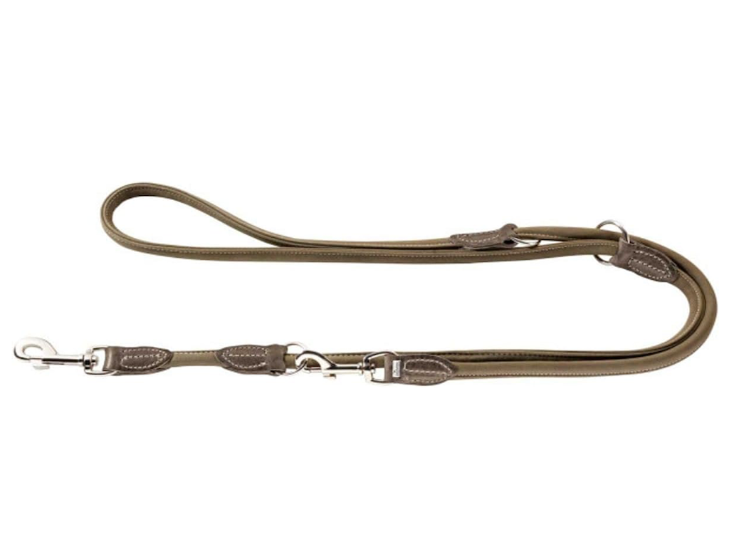 Hunter Round & Soft Hunting Dressurline Olivengrøn M-L – Rundsyet Læderline 1,0 x 200 cm