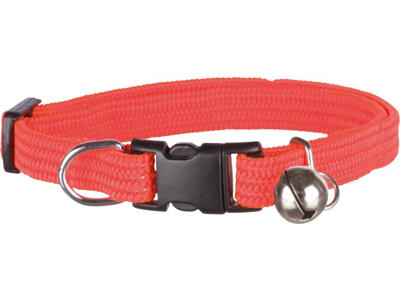 KATTEHALSBÅND ELASTISK NYLON ASS.FARVER