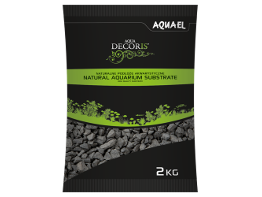 Basalt grus 2-4 mm sort 2 kg