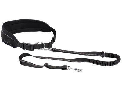 waist belt with leash black