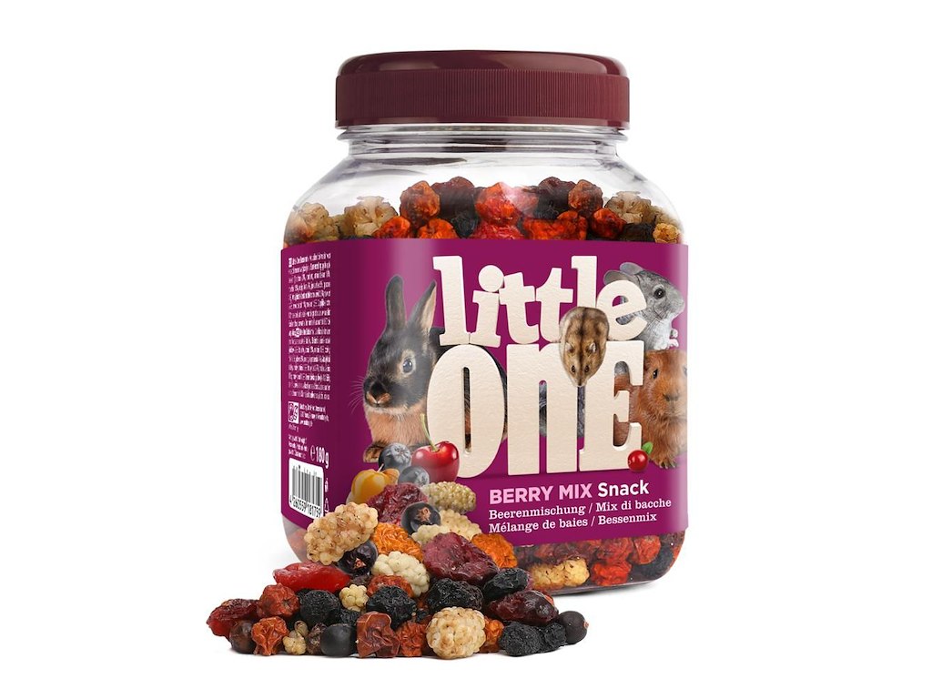Little One Berry Mix 180 g – Bærmix Snack til Kaniner og Gnavere