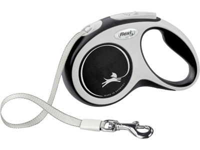 flexi New Comfort S bånd 5 m, 15 kg, sort