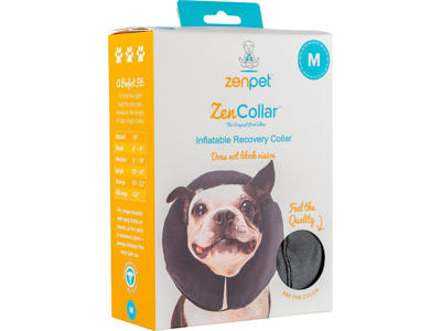 Zencollar oppustelig nakkekrave hund M ca 22,5-32,5CM