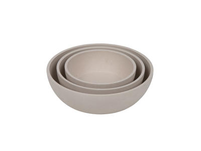 District 70 bamboo dog bowl - S - merengue