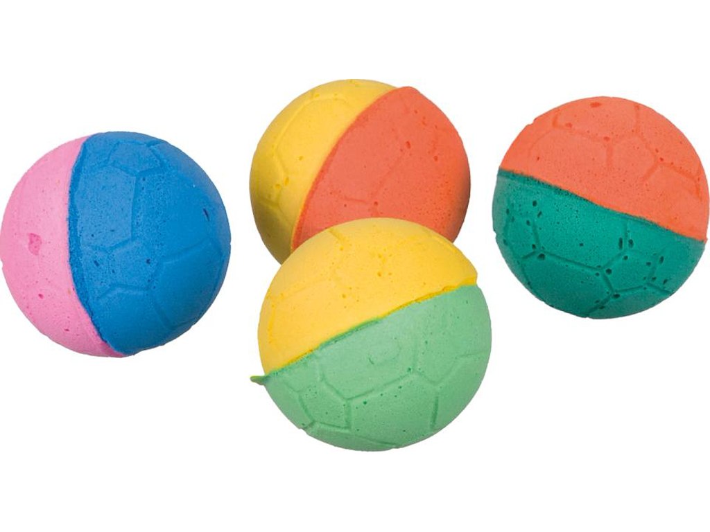 Bløde Skumbolde til Katte – Foam Rubber Ø 4,3 cm – 4 stk.