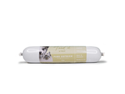 Feed'it & Treat Pure Ostrich 400 g – Fuldfoder og Træningsgodbid til Hund og Kat