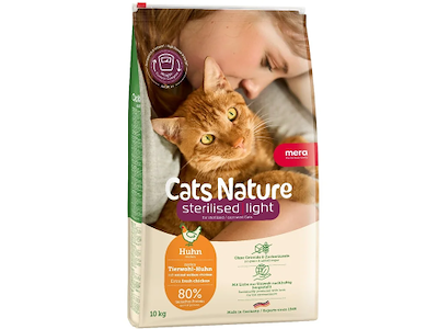 MERA Cats Nature Sterilised Light Adult Kylling 10 kg
