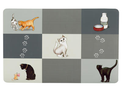  Skåleunderlag, Patchwork,, 44 × 28 cm, grå