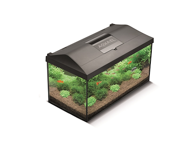 Aquael Leddy 60 Sort Akvariesæt – D&N LED 2.0