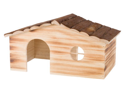 Natural Living Ragna hus, brændt træ, 43 x 22 x 25 cm