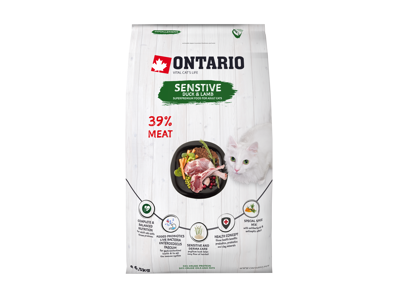Ontario cat sensitive/derma 6,5kg