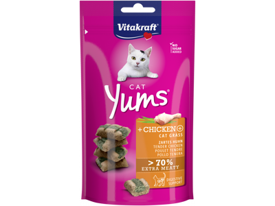 Cat Yums Kylling & Kattegræs 40g